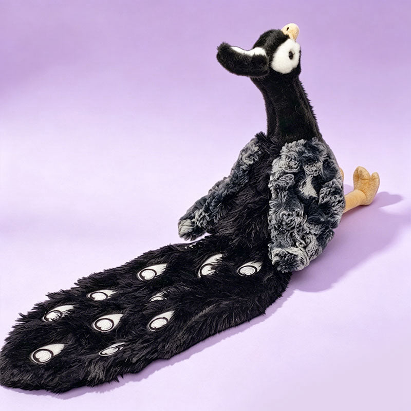 ELAINREN Realistic Peacock Plush Toy,Cute Peacock Stuffed Animal Doll /21cm