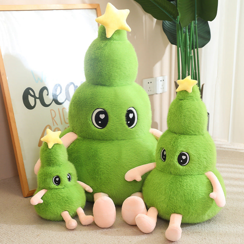 ELAINREN Plush Christmas Tree 11.8 Inch Christmas Plush Toy Soft Stuffed Christmas Tree Gifts