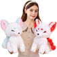 ELAINREN Lifelike Nine-Tailed Fox Stuffed Animals Toy/14.9''x11.8''x7.8''