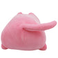 ELAINREN Chubby Cat Shape Plush Pillow- No Face Decor/19.6''(Black/Pink/White/Gray)