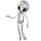 ELAINREN Gold Alien Stuffed Space Toy Soft Saucerman Plush Pillow/25.6''