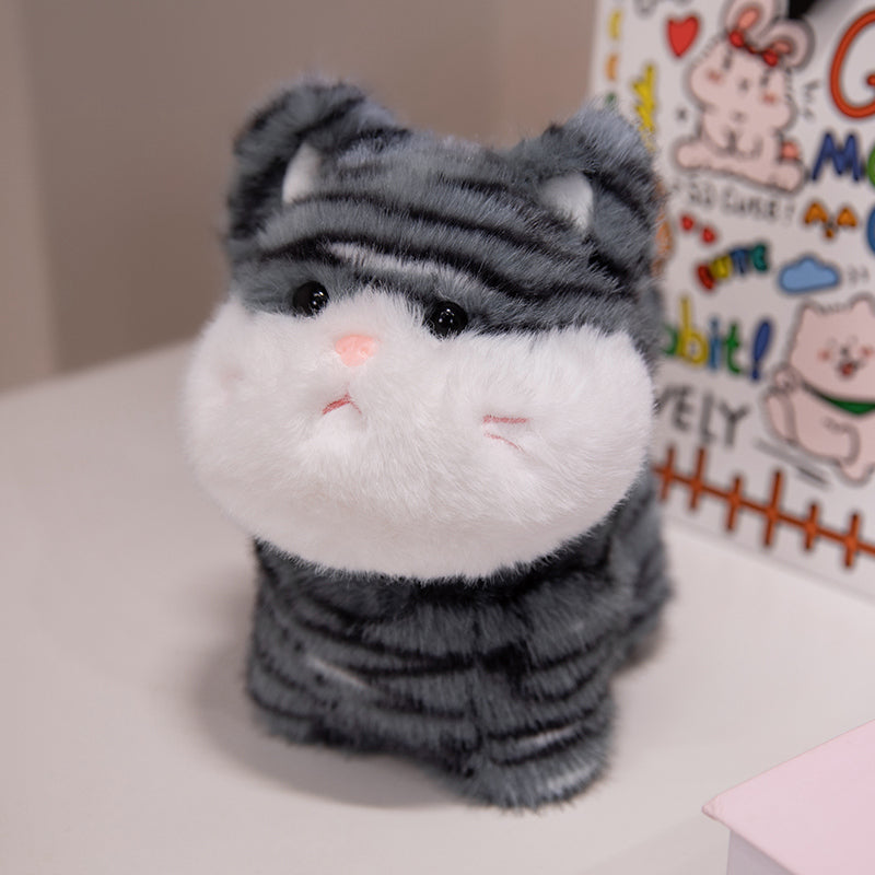ELAINREN Sitting Tabby Cat Stuffed Animals Toy GIfts