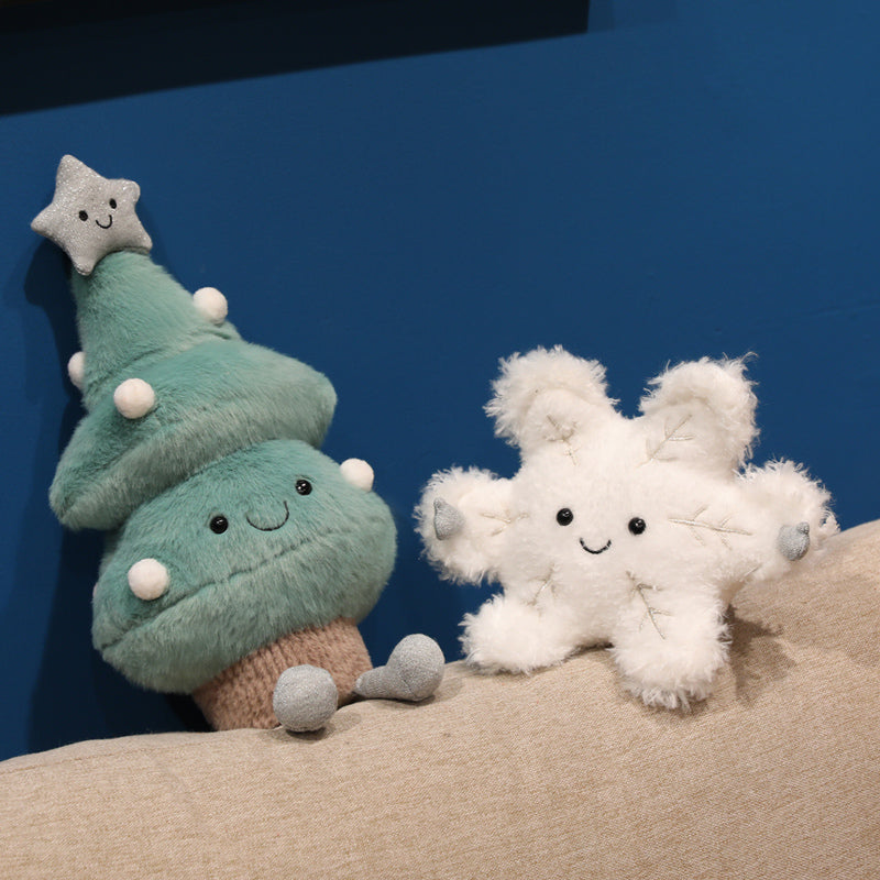 ELAINREN Cute Push Christmas Tree and Snowflake Toy GIfts
