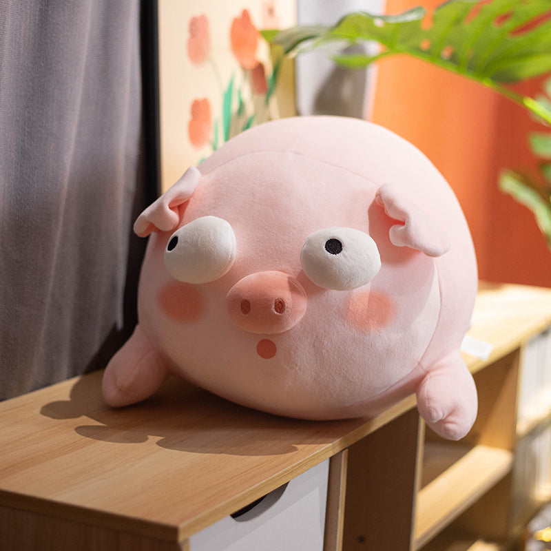 ELAINREN Ultra-Soft Pink Pig Plush Body Pillow/15.7''