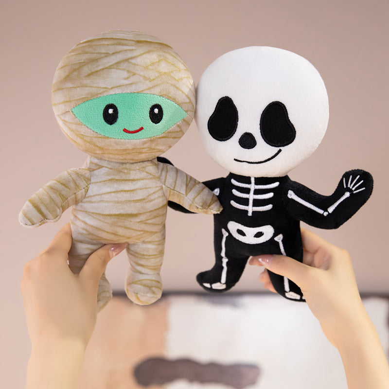 ELAINREN Skeleton Plush Toy, Bones Devil Stuffed Animal,Halloween Party Decoration,Creative Present for Boys Girls Kids Teens