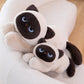 ELAINRE Cuddly Siamese Kitten Stuffed Soft Pillow/60cm