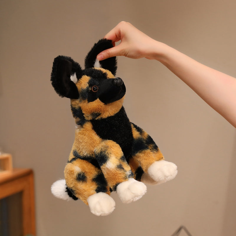 ELAINREN African Wild Dog Plush Stuffed Animal Toy-36cm