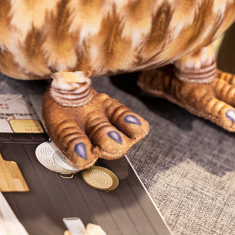 ELAINREN Realistic Brown Owl Stuffed Animals Plush Chubby Gray Owl Toy Gifts/20cm