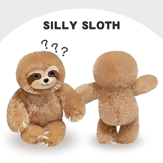 ELAINREN Very Soft Three Toed Sloth Plush Stuffed Animal Toy 13.7 inch