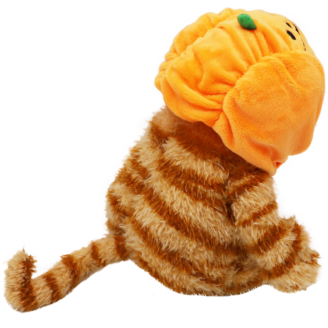 ELAINREN Halloween Garfield Plush Toy Fat Orange Cat with Pumpkin Hat-30cm