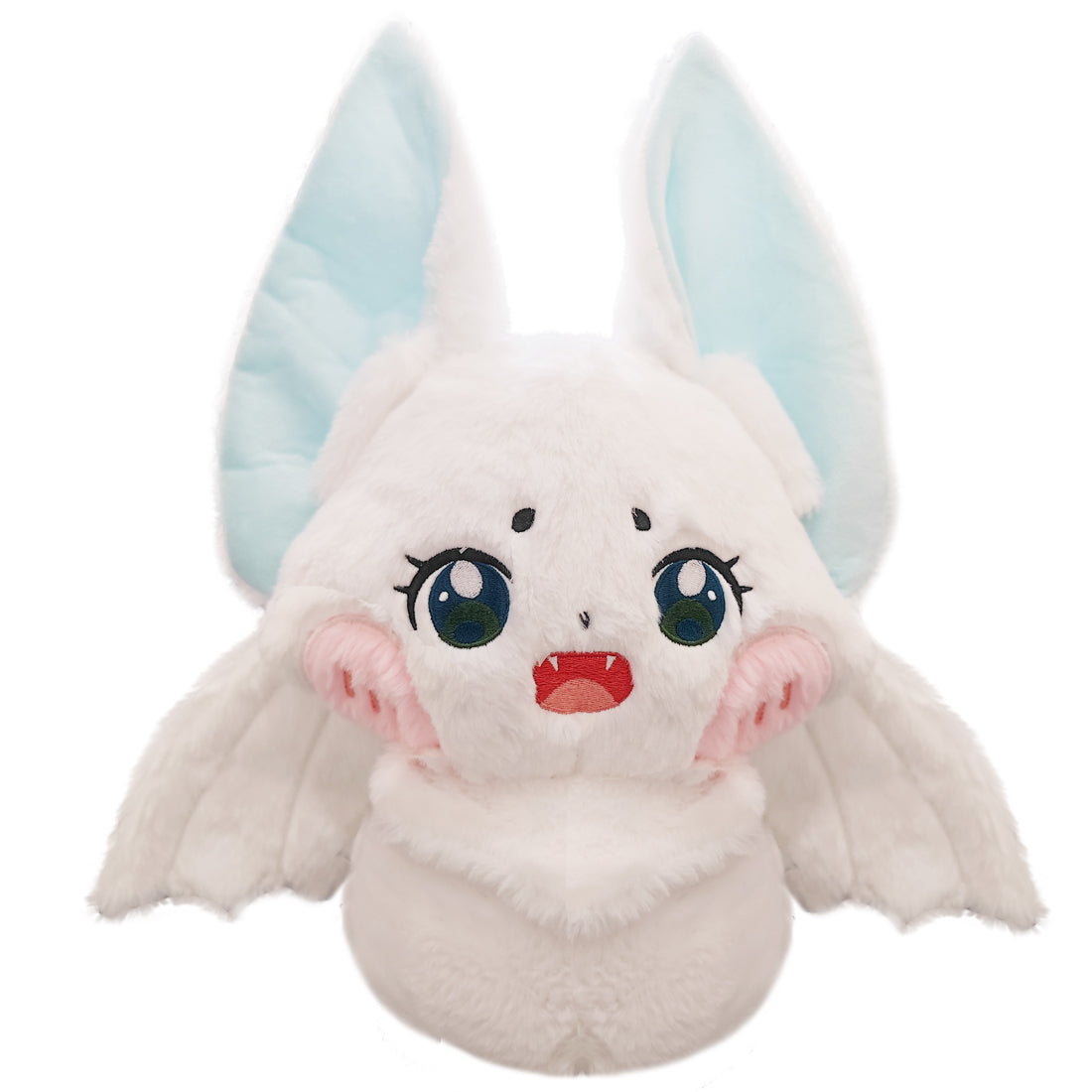 ELAINREN Furry Bat Plush Pillow Cuddly Gothic Bat Stuffed Gifts/13.7''