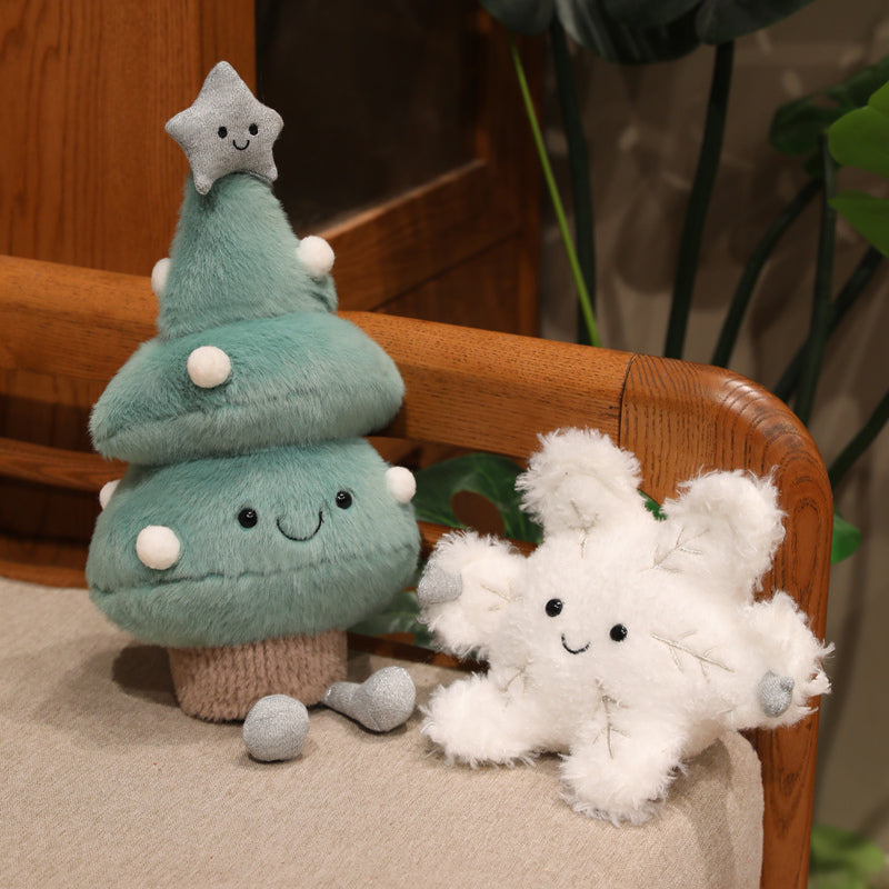 ELAINREN Cute Push Christmas Tree and Snowflake Toy GIfts