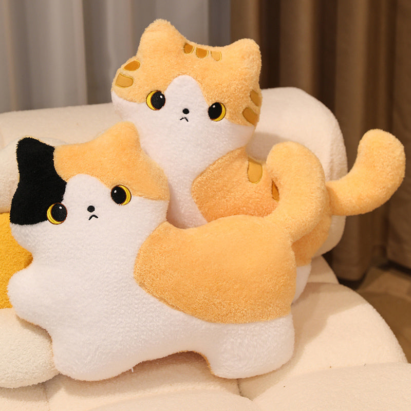 ELAINREN Super Soft Tabby Cat Plush Toy Pillow Decor Gifts