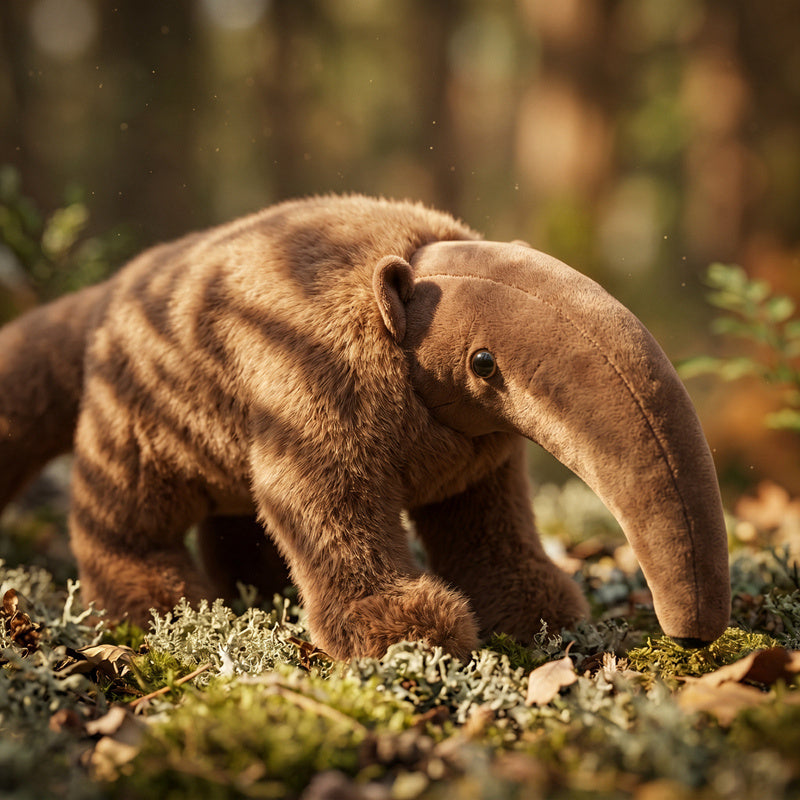 ELAINREN Realisitc Anteater Stuffed Animal Lifelike Anteater Plush Toys-60cm