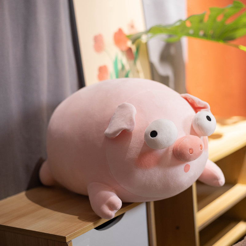 ELAINREN Ultra-Soft Pink Pig Plush Body Pillow/15.7''