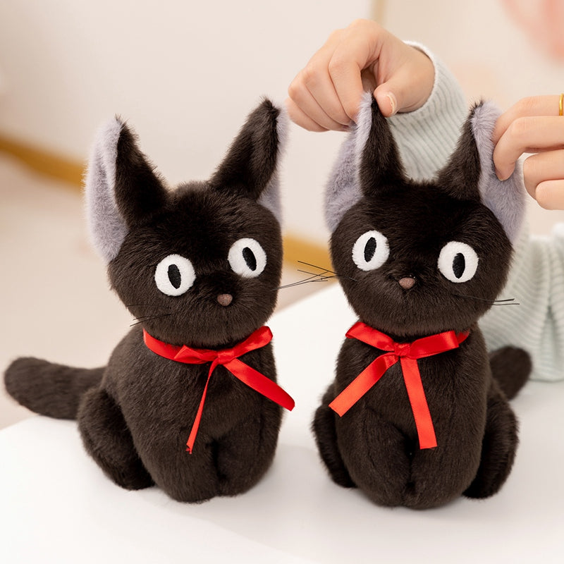 ELAINREN Kawaii Black Cat Plush Kitten Stuffed Animals Toy Gifts