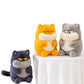 ELAINREN Chubby Furry Cat Plush Toy Cuddly Kitten Stuffed Kitten Gifts/35cm