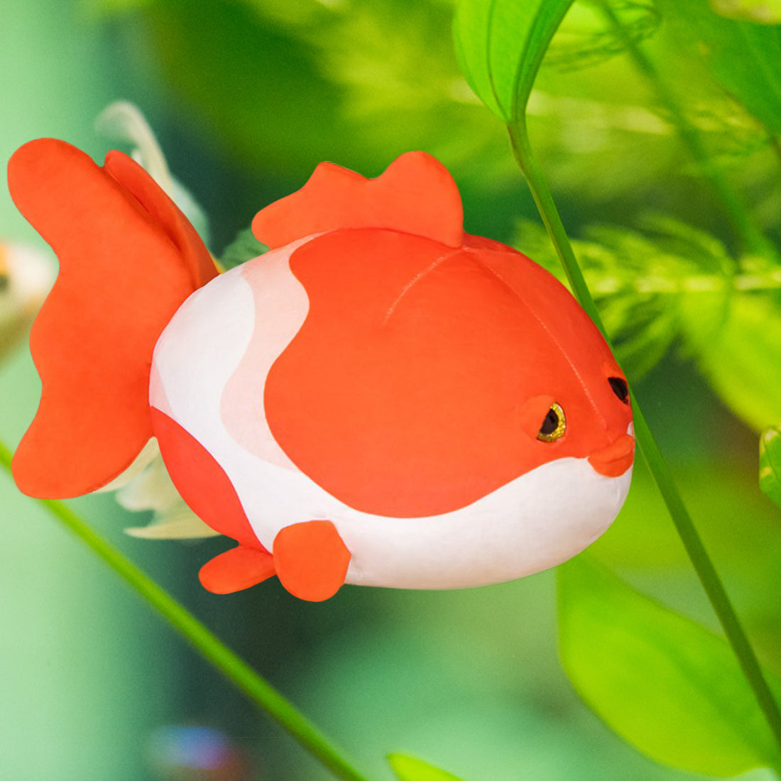 ELAINREN Simulation Goldfish Stuffed Decor Pillow Realistic Koi Plush Carp Soft Home Cushion/19.6''