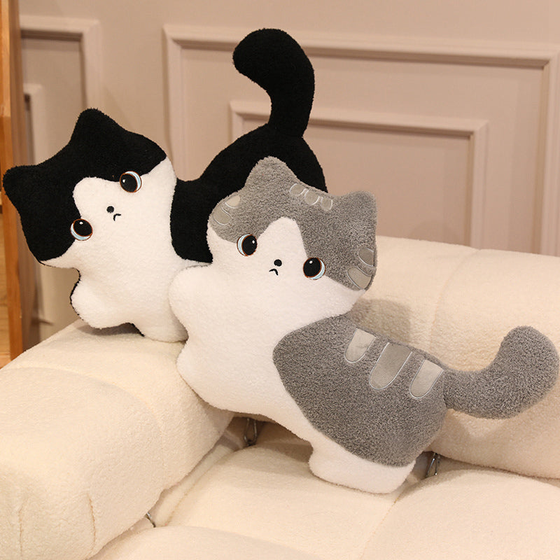 ELAINREN Super Soft Tabby Cat Plush Toy Pillow Decor Gifts