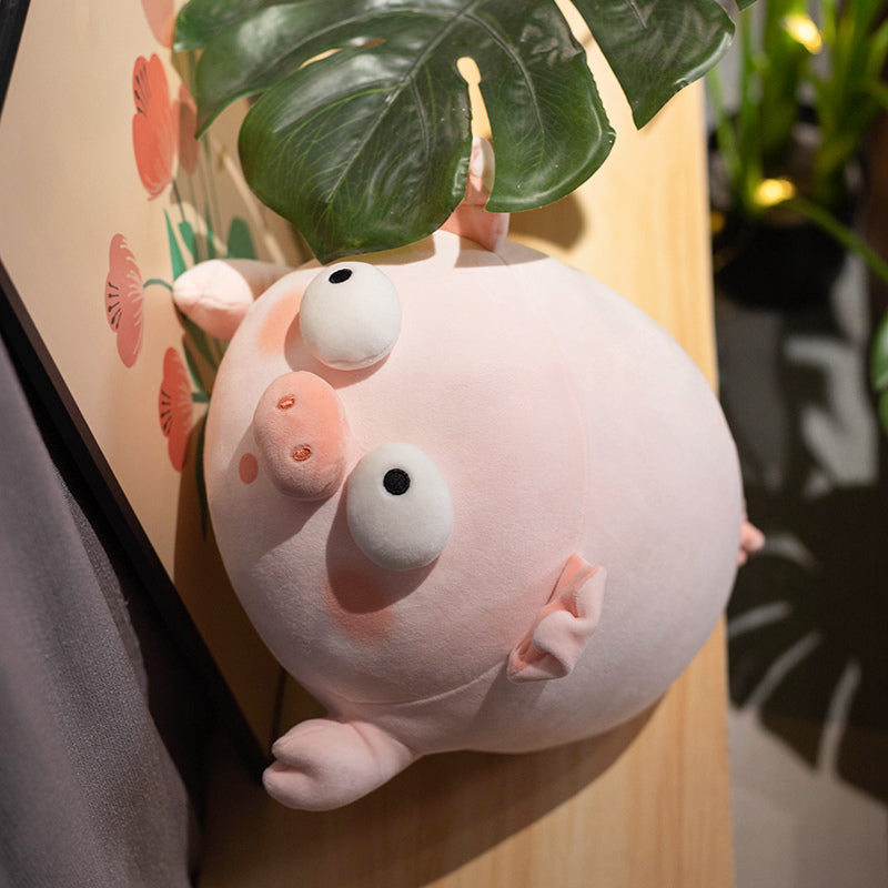 ELAINREN Ultra-Soft Pink Pig Plush Body Pillow/15.7''