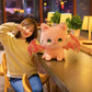 ELAINREN Cuddly Purple Bat Kitten Stuffed Pink Bat Cat Toy/11.8''