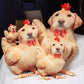 ELAINREN 3D Realisitc Chicken Dog Plush Large Accent Pillow Decor Gifts/45cm