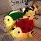ELAINREN Light up Plush Bee Stuffed Animal Glow Ladybug Plush Toy Cute Firefly Glow in The Dark Companion Plushie Insect Gift