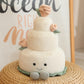 ELAINREN Wedding Cake Plush Cute Cake Pillow Funny Stuffed Food Wedding Cake Toy for Wedding Party/28cm