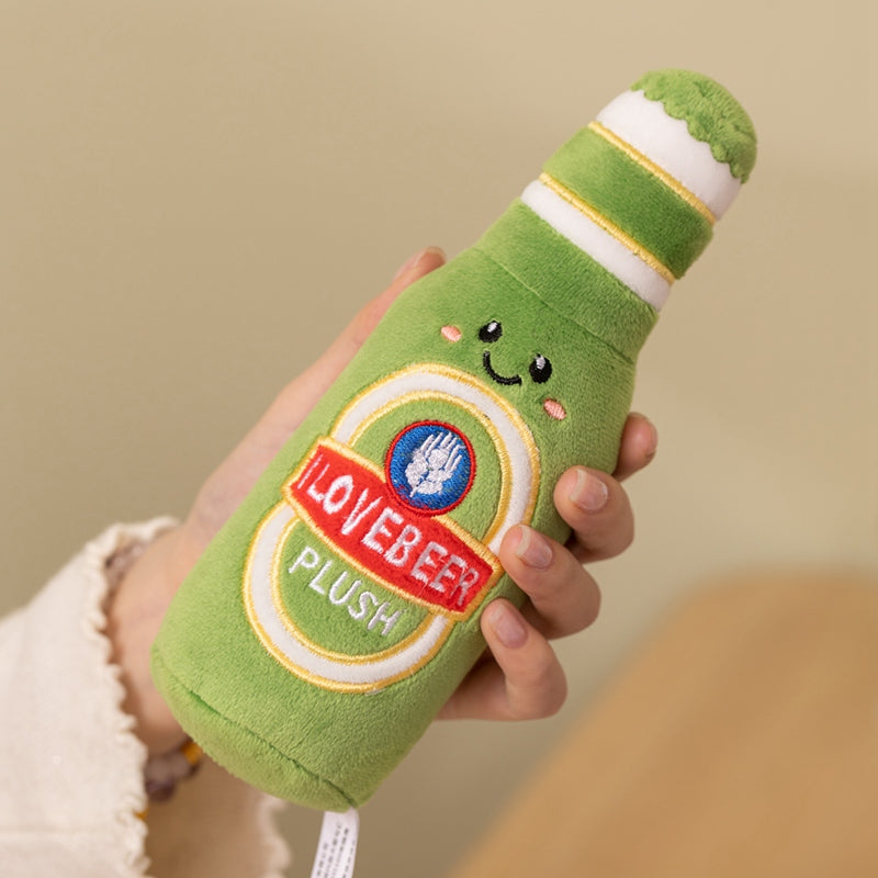 ELAINREN 4pc Beer Bottle and Cup Plush Toy Gifts-15cm