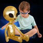 ELAINREN Gold Alien Stuffed Space Toy Soft Saucerman Plush Pillow/25.6''