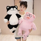 ELAINREN Cuddly Black Cat Stuffed Pig Plush Big Toy GIfts/60cm