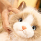 ELAINREN Realistic Brown Ragdoll Cat Stuffed Animal Lifelike Kitten Cat Plush Toy Gifts/43cm