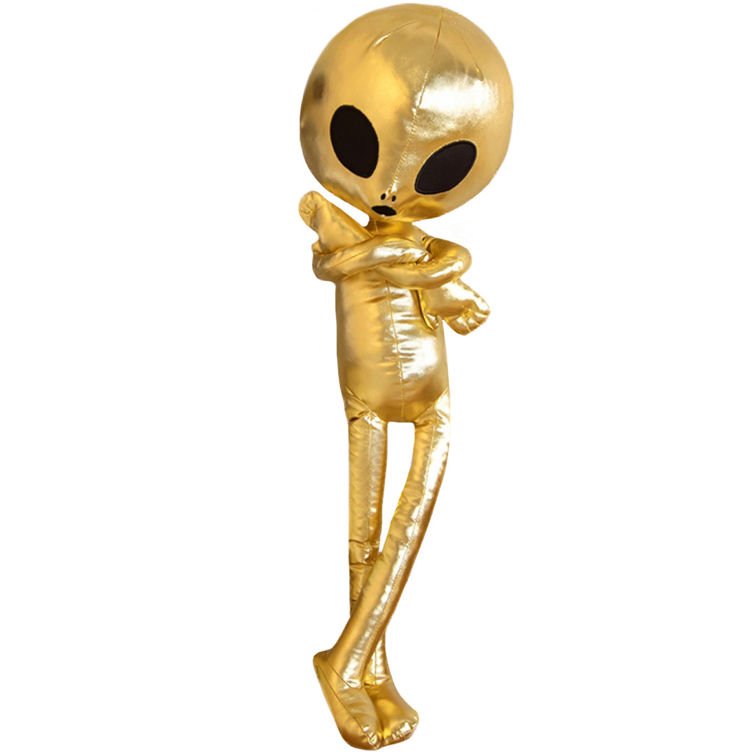ELAINREN Gold Alien Stuffed Space Toy Soft Saucerman Plush Pillow/25.6''