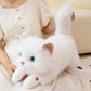 ELAINREN Lifelike Cat Plush Toy Realistic Kitten Stuffed Animals Doll Gifts/45cm