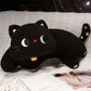 ELAINRE Soft Cat Shape Plush Toy Pillow Stuffed Kitten Doll  Cushion/50cm