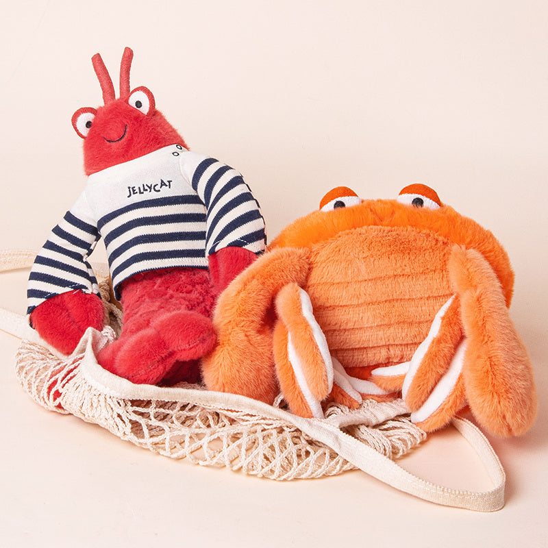 ELAINREN Kawai Lobster Stuffed Crab Plush Toy-32cm