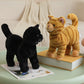 ELAINREN Realistic Tabby Cat Plush Kitten Stuffed Animals Toy/25cm