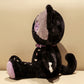 ELAINREN Halloween Skeleton Cat Plush Toy Goth Black Kitten Stuff Doll/15''