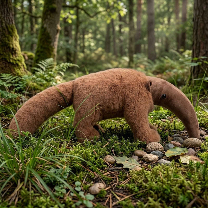 ELAINREN Realisitc Anteater Stuffed Animal Lifelike Anteater Plush Toys-60cm