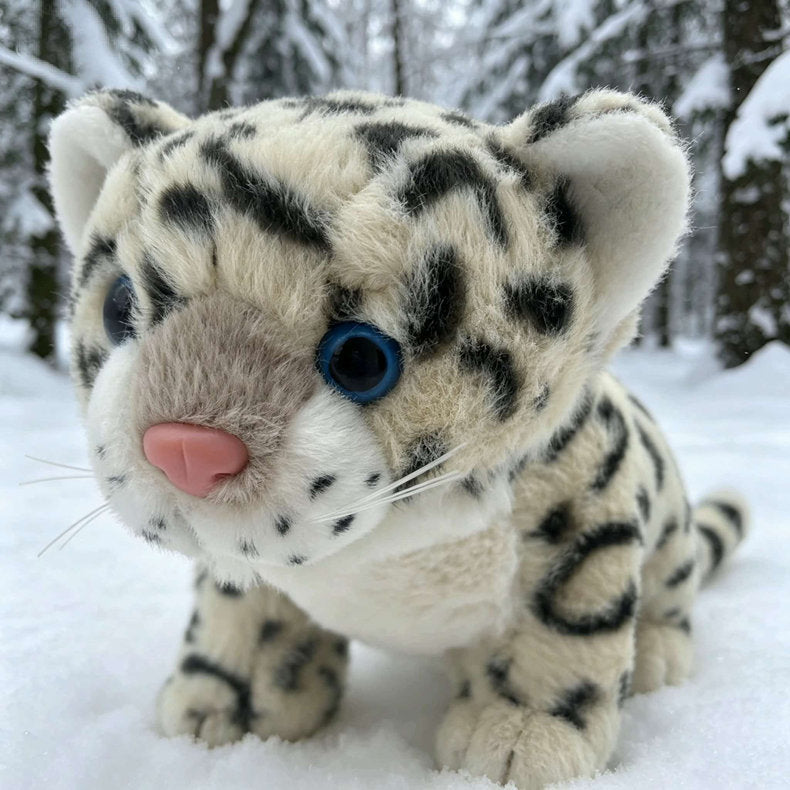 ELAINREN Realisitc Leopard Stuffed Cheetah Plush Toy-30cm