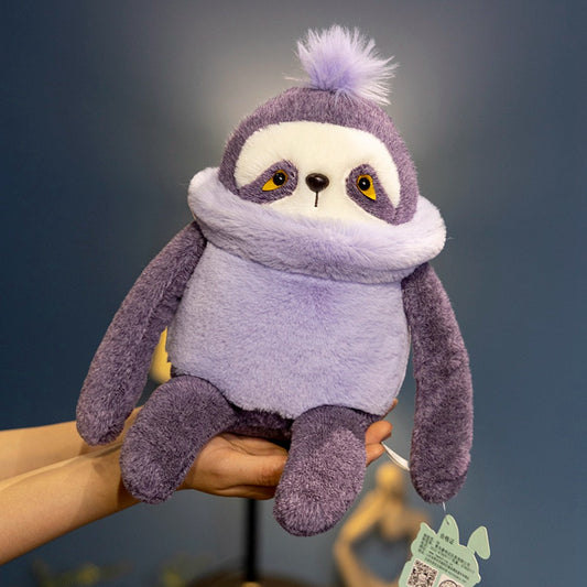 ELAINREN Realistic Sloth Stuffed Plush Toy Animal/23cm