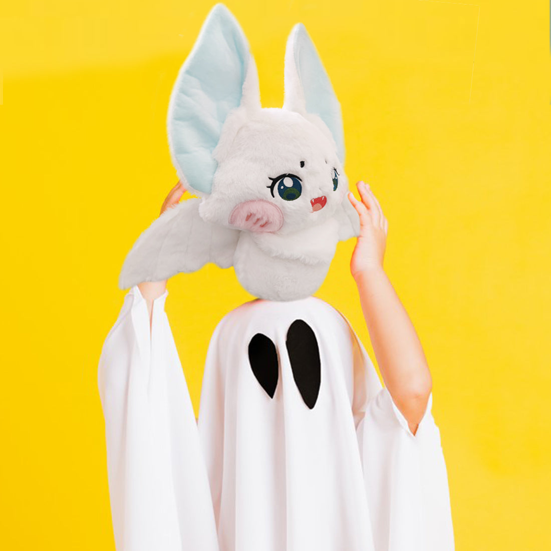 ELAINREN Furry Bat Plush Pillow Cuddly Gothic Bat Stuffed Gifts/13.7''