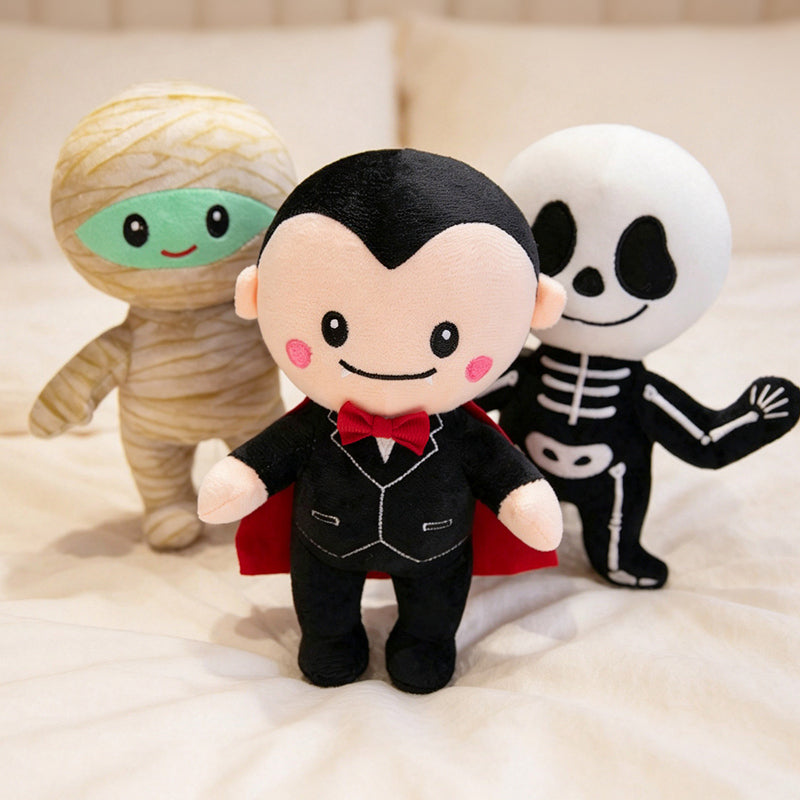 ELAINREN Skeleton Plush Toy, Bones Devil Stuffed Animal,Halloween Party Decoration,Creative Present for Boys Girls Kids Teens