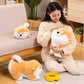 ELAINREN Cartoon Corgi Dog Soft Plush Throw Pillow Animal Pillow Plush Toy/13.8''