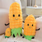 ELAINREN Vegetables Food Plush Toys, Plush Stuffed  Carrot/Pumpkin/Corn, Pretend Food Plush Toy