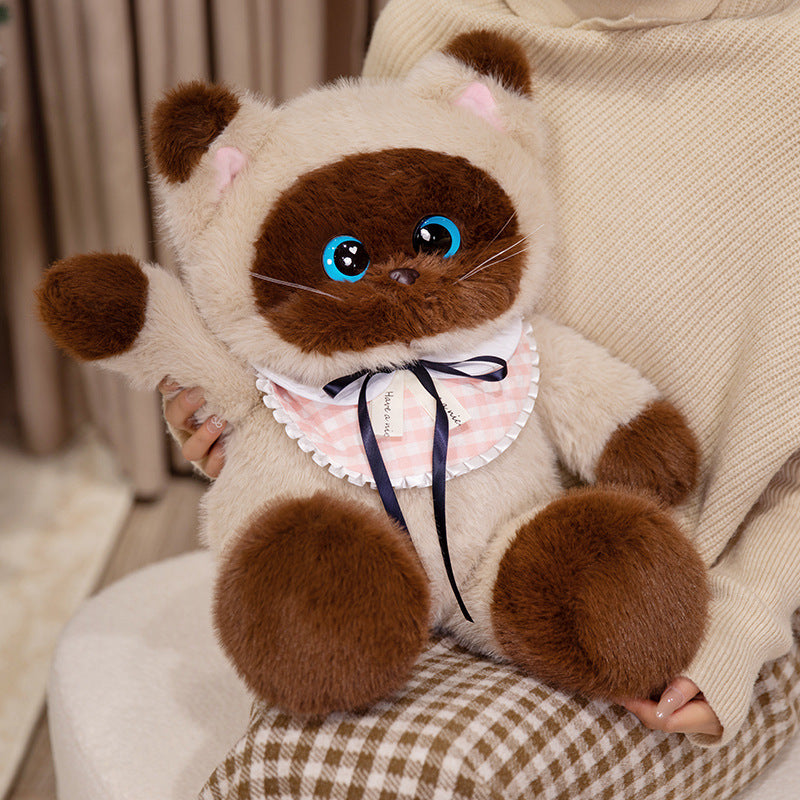 ELAINREN Cartoon Cat Kitten Stuffed Calio Kitty Plush Toy Gifts/45cm