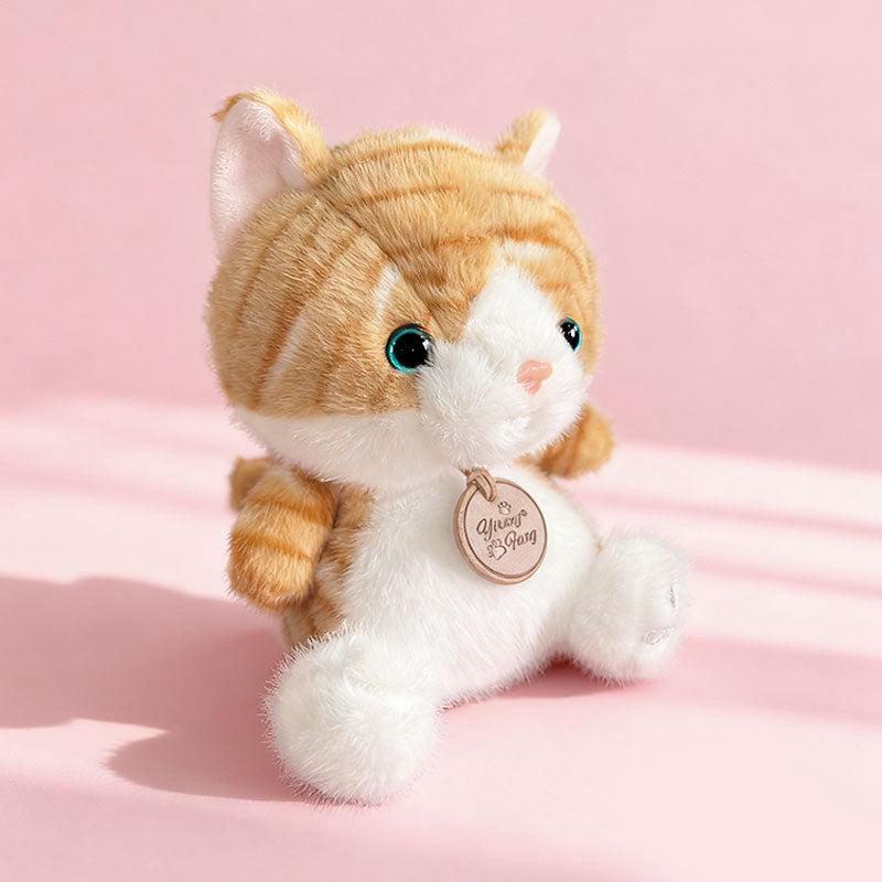 ELAINREN Sitting Tabby Cat Stuffed Animals Toy Gifts/16CM