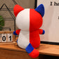 ELAINREN Flag Cat Stuffed Animal Toy Cute Kitten Plush Doll Gifts/35cm