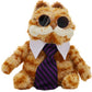 ELAINREN Halloween Garfield Plush Toy Cute Ugly Fat Kitten with Sun-Glass and Tie-30CM
