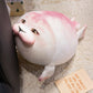 ELAINREN Chubby Blob Seal Pillow Soft Pink Seal Stuffed Ocean Toy Gifts/15.7''